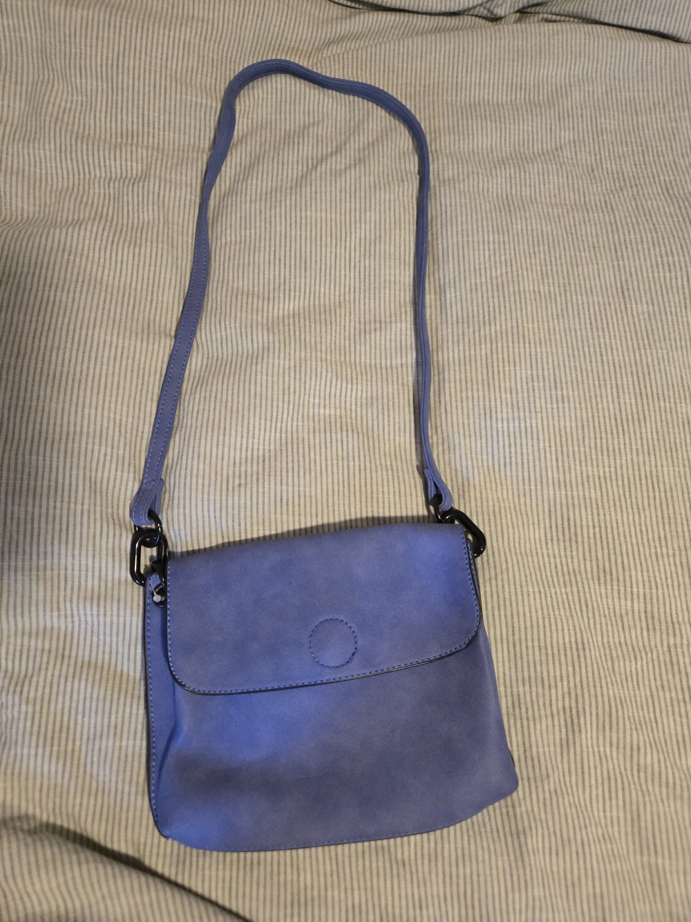 Blue Crossbody Shoulder Bag - Classic Convertible Style